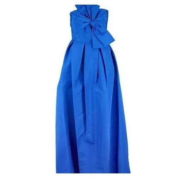 Sachin & Babi Lenora Silk Bow Ball Gown Size 10